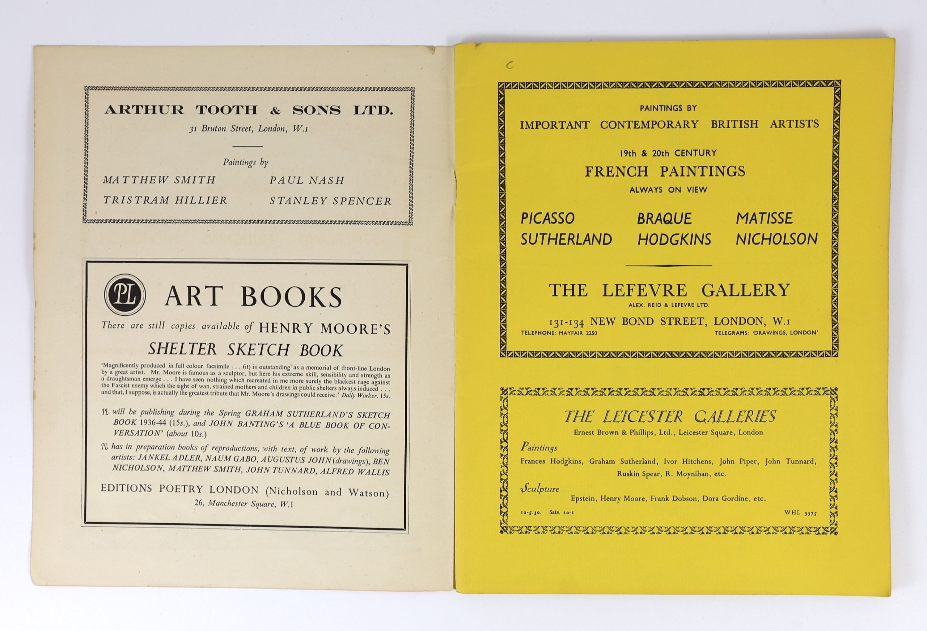 Senat, Conrad [Ed] - Counterpoint Volume 2. Adorned with numerous illustrations throughout. Original paper cover designed by Cecil Collins. Numerous advertisements to ends. 4to. Counterpoint Publications, Oxford, 1944.